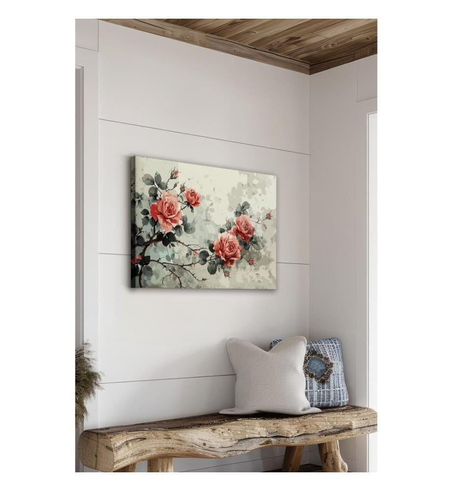 Dekoratives Leinwandbild, mehrfarbig, 100 % LEINWAND
