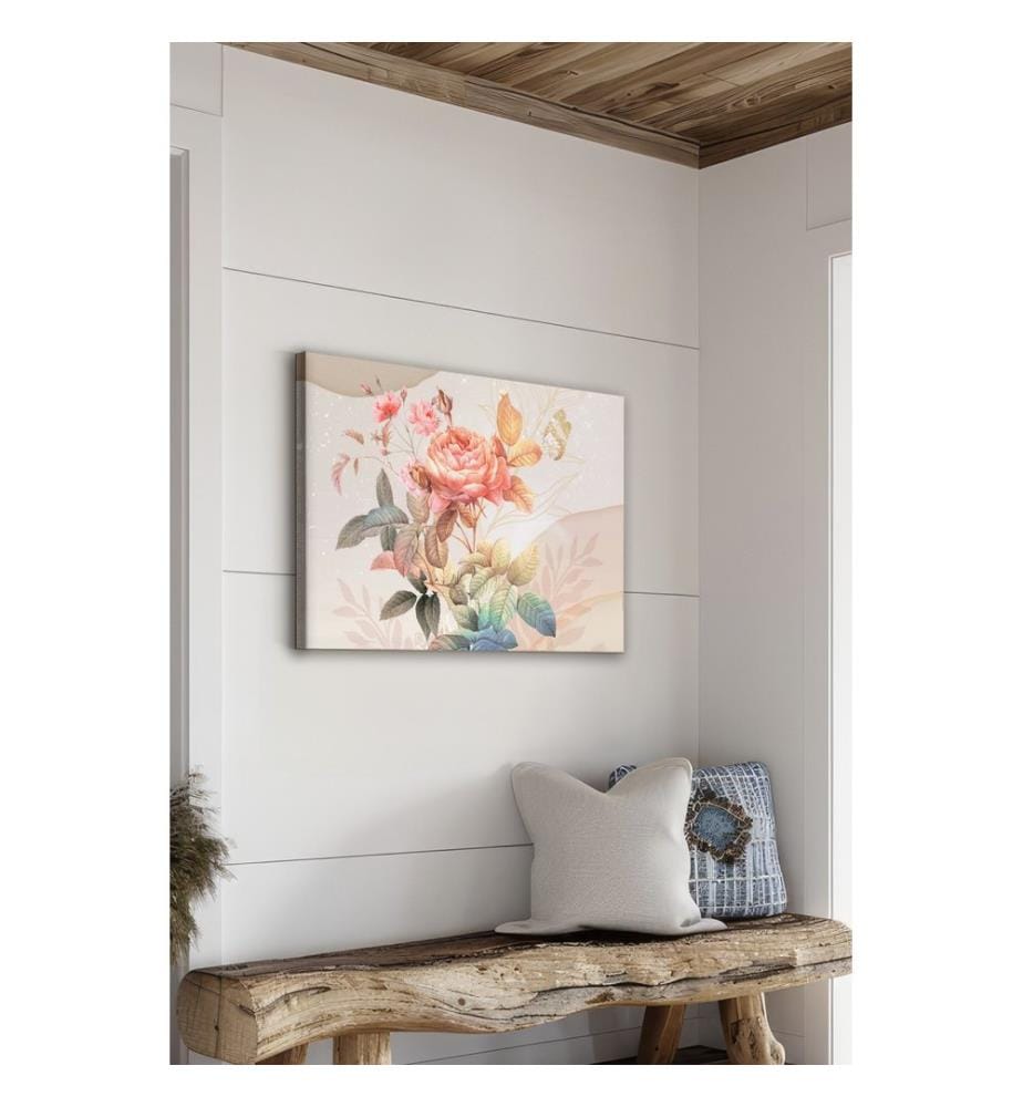Dekoratives Leinwandbild, mehrfarbig, 100 % LEINWAND