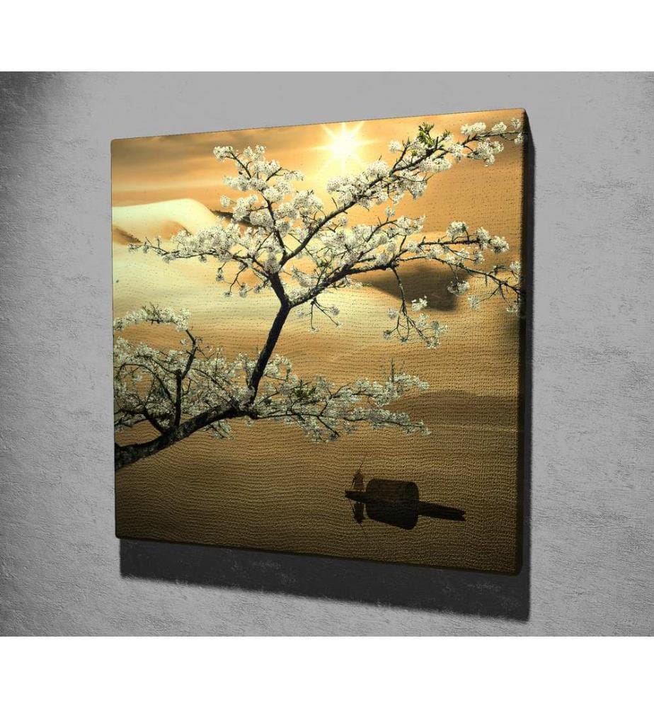 Dekoratives Leinwandbild, mehrfarbig, 100 % LEINWAND, Rahmen: 100 % HOLZ