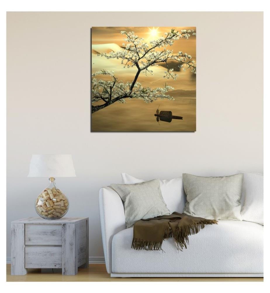 Dekoratives Leinwandbild, mehrfarbig, 100 % LEINWAND, Rahmen: 100 % HOLZ