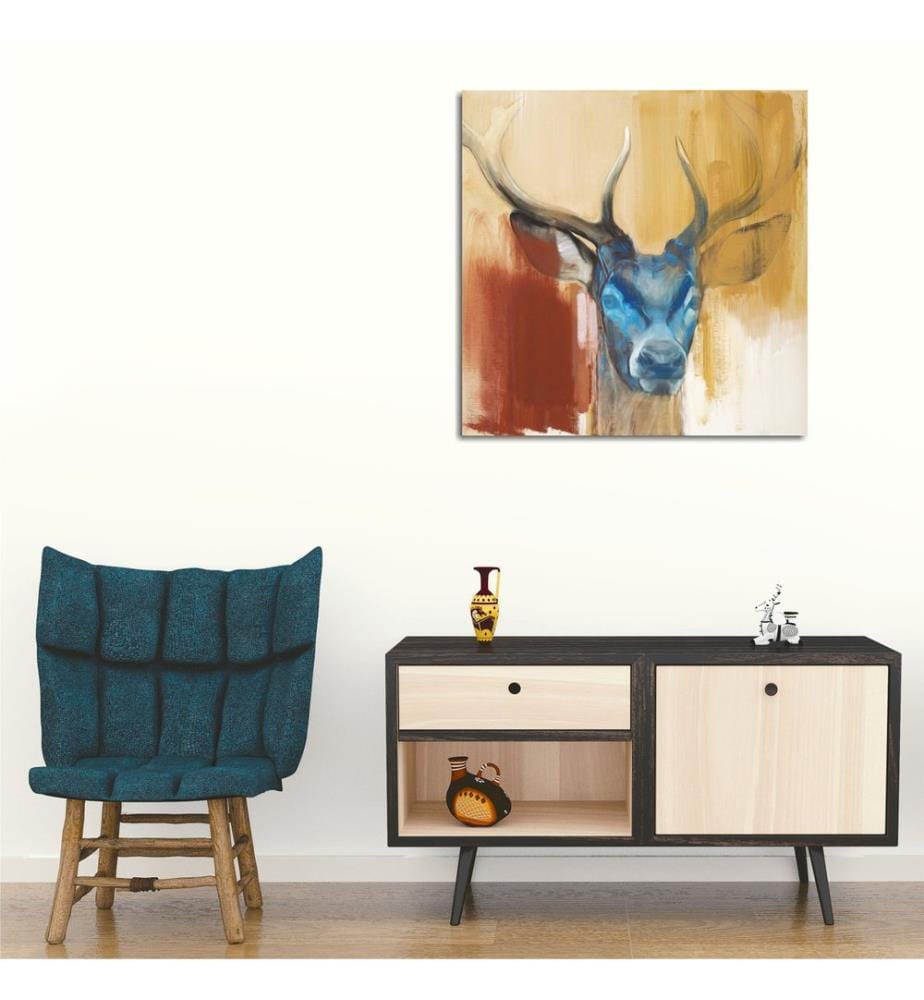 Dekoratives Leinwandbild, mehrfarbig, 100 % LEINWAND, Rahmen: 100 % HOLZ