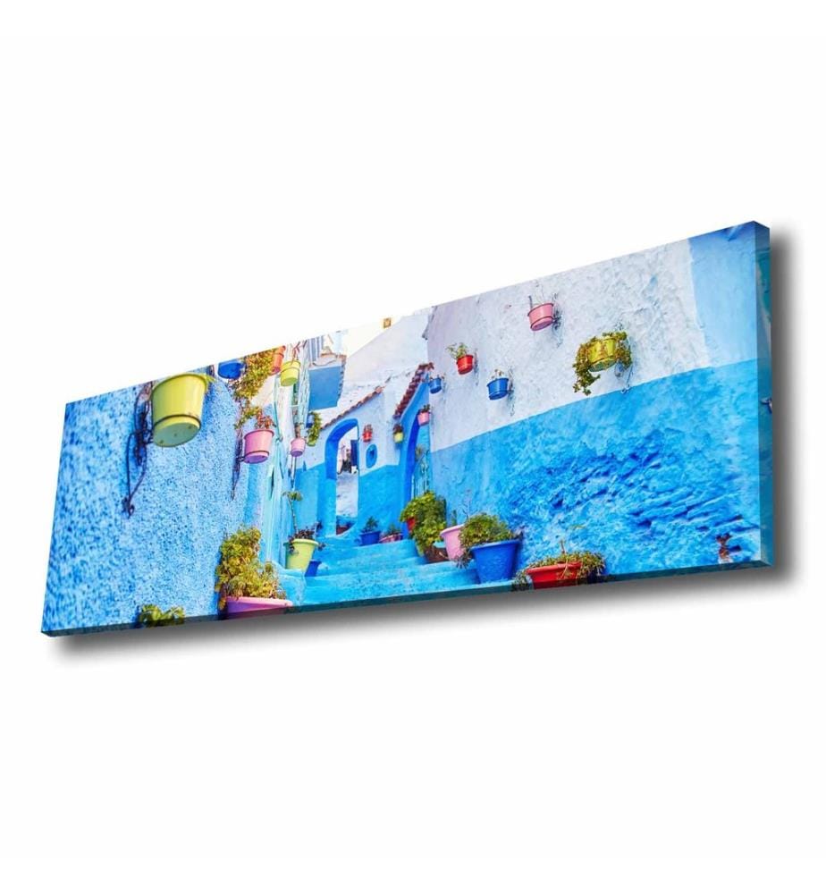 Dekorative Leinwandmalerei, mehrfarbig, 100 % LEINWAND, Rahmen: 100 % KIEFERNHOLZ
