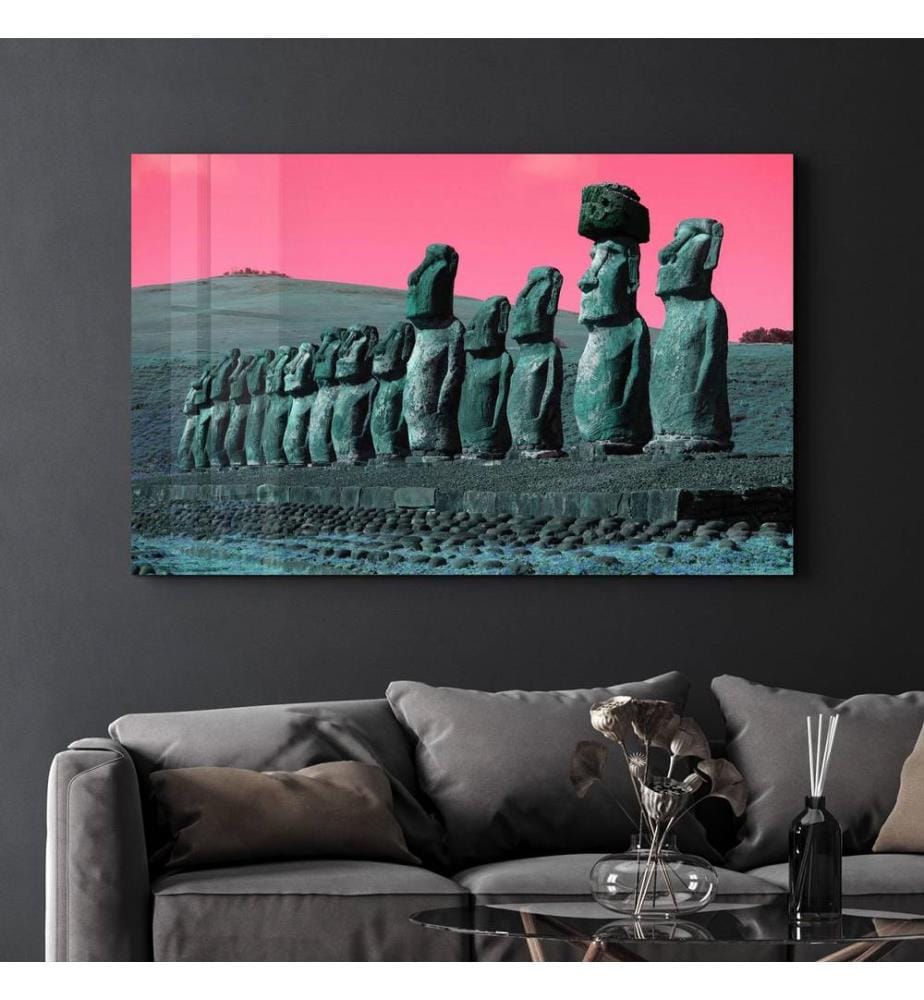 Dekoratives Gemälde aus gehärtetem Glas, mehrfarbig, 100 % HÄRTETES GLAS