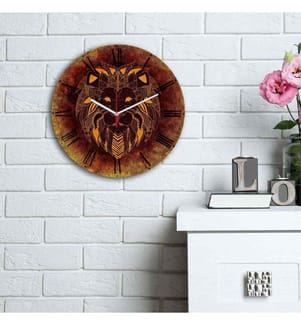 Dekorative MDF-Uhr, Multicolor, MDF
