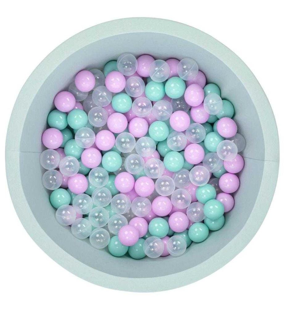 Ball Pit, menta, 95% cotone - 5% elastan