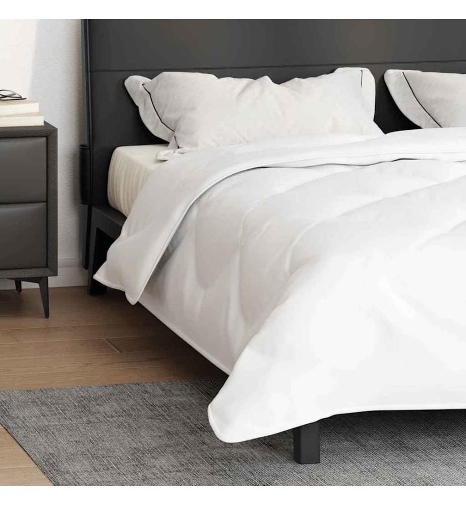 Duvet d'été simple Blanc 220 x 135 x 3 cm Polyester