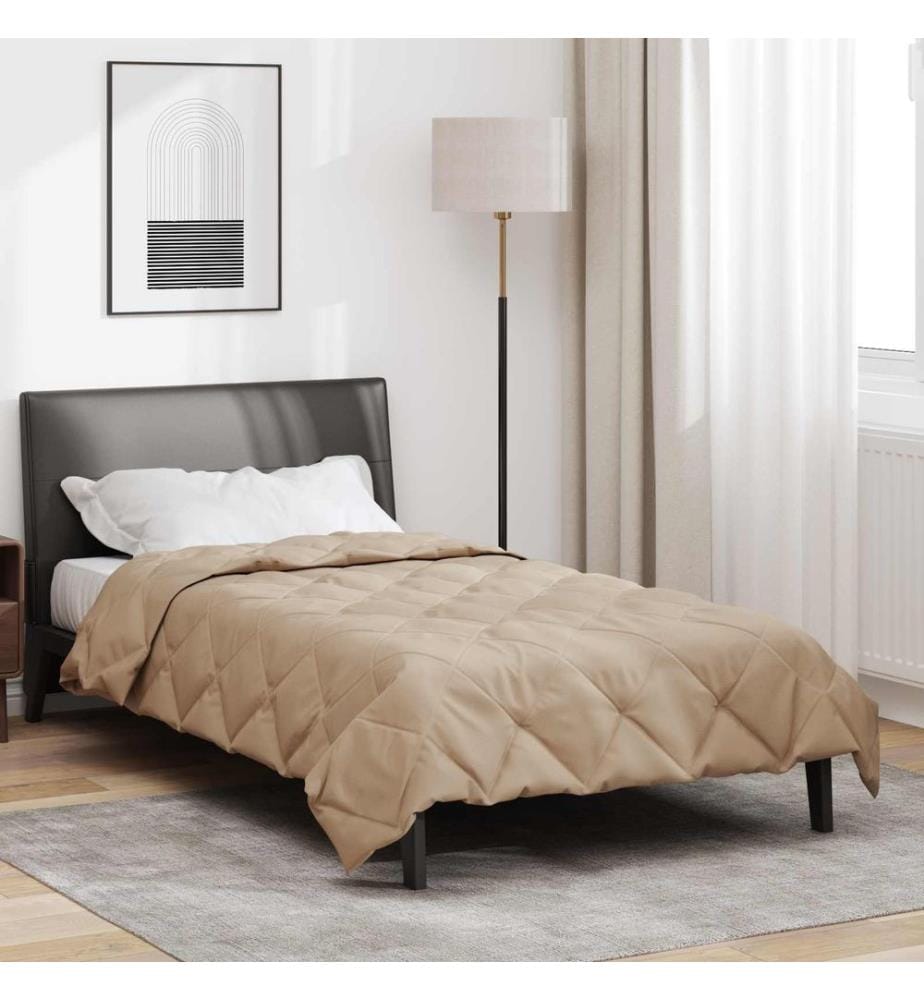 Sommerdecke Taupe 220 x 135 cm Microfiber