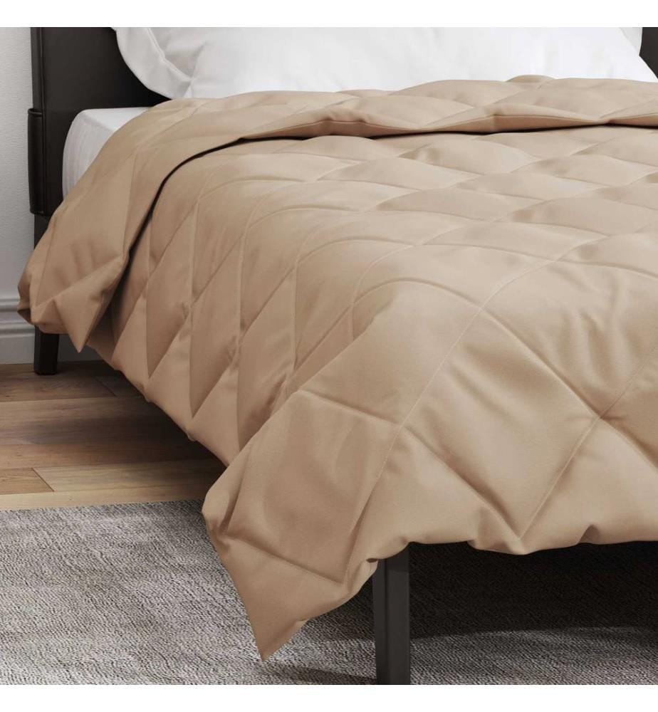 Sommerdecke Taupe 220 x 140 cm Microfiber
