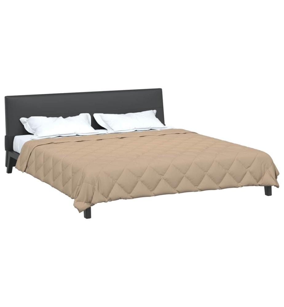 Sommerdecke Taupe 220 x 200 cm Microfiber