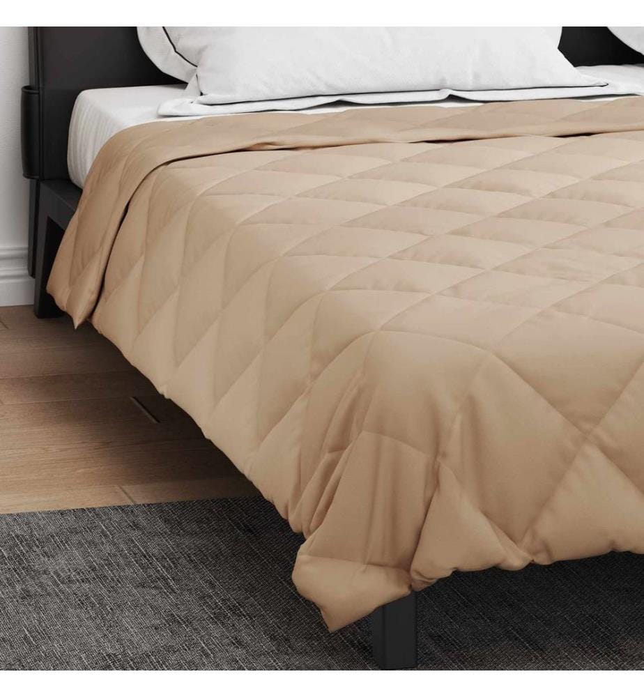 Sommerdecke Taupe 220 x 260 cm Microfiber