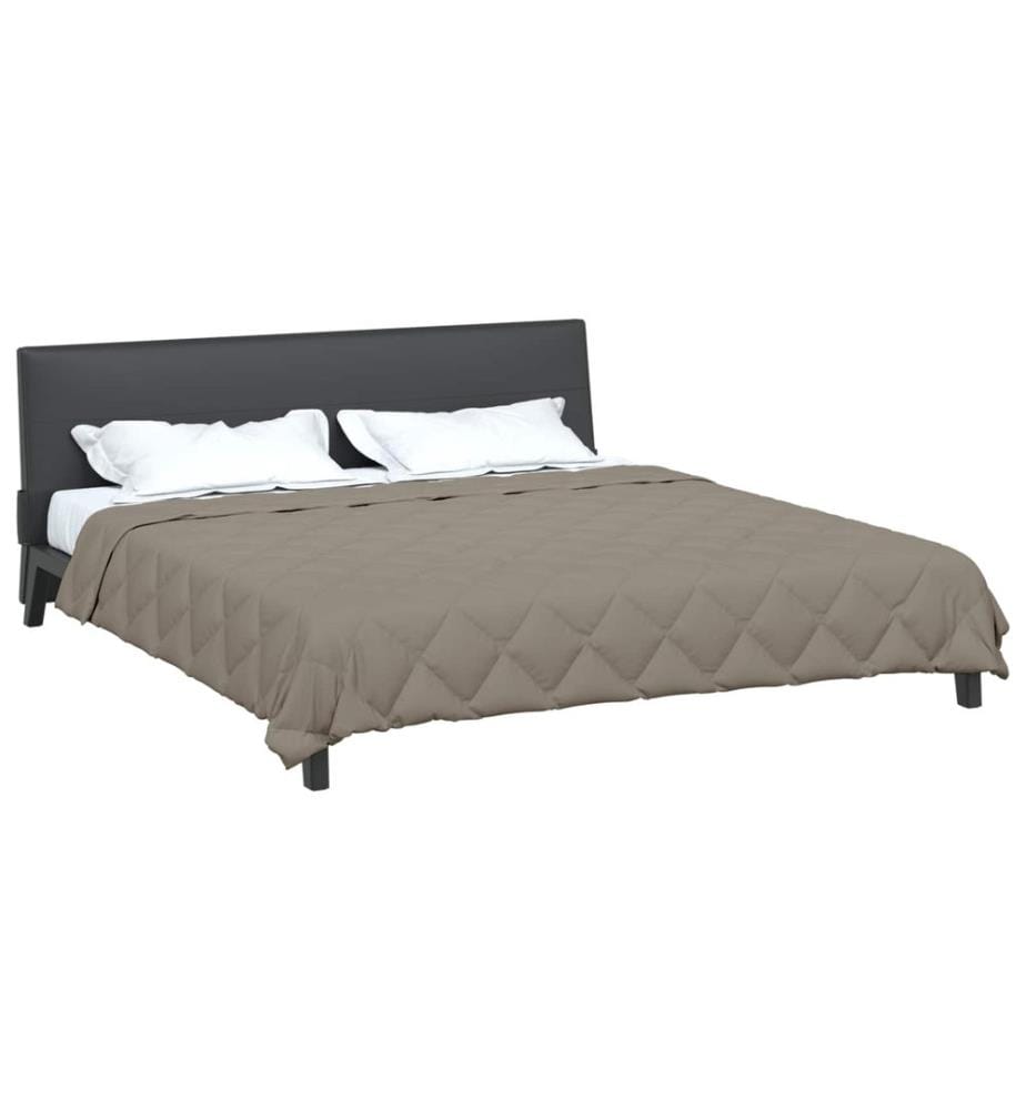 Sommerdecke Hellgrau 240 x 200 cm Microfiber