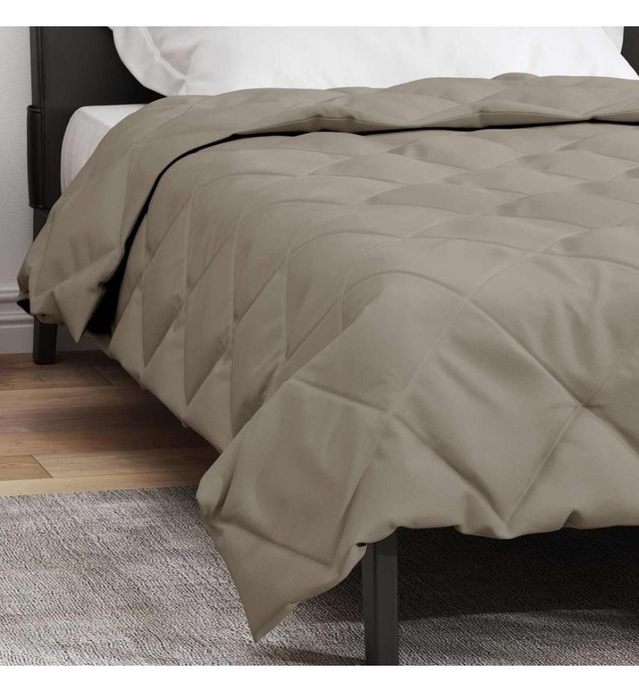 Sommerdecke Hellgrau 220 x 140 cm Microfiber