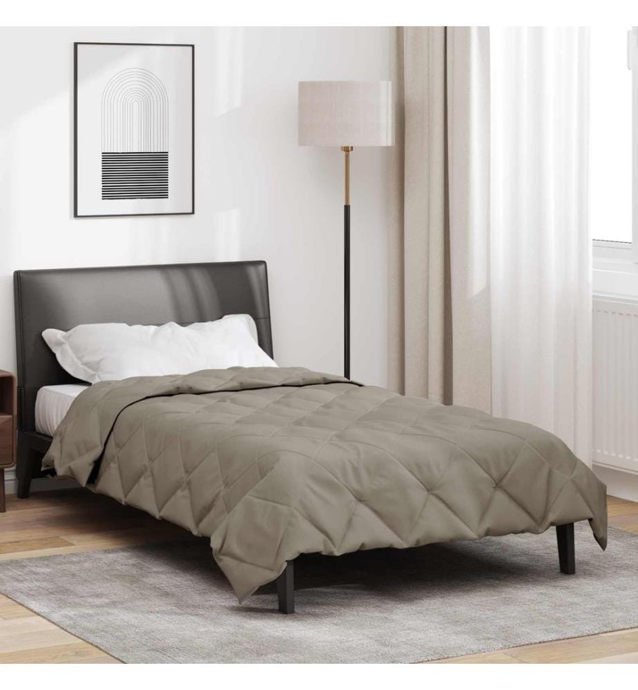 Sommerdecke Hellgrau 220 x 155 cm Microfiber
