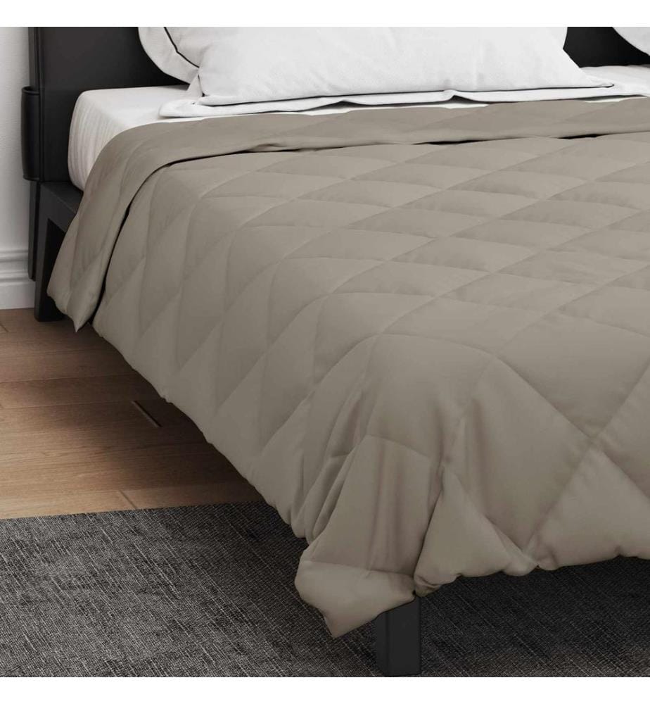 Sommerdecke Hellgrau 220 x 260 cm Microfiber