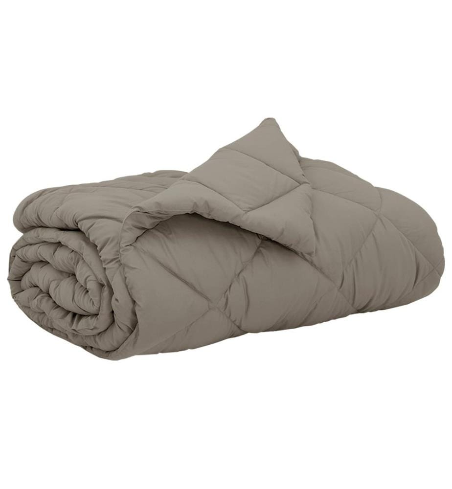Sommerdecke Hellgrau 240 x 260 cm Microfiber
