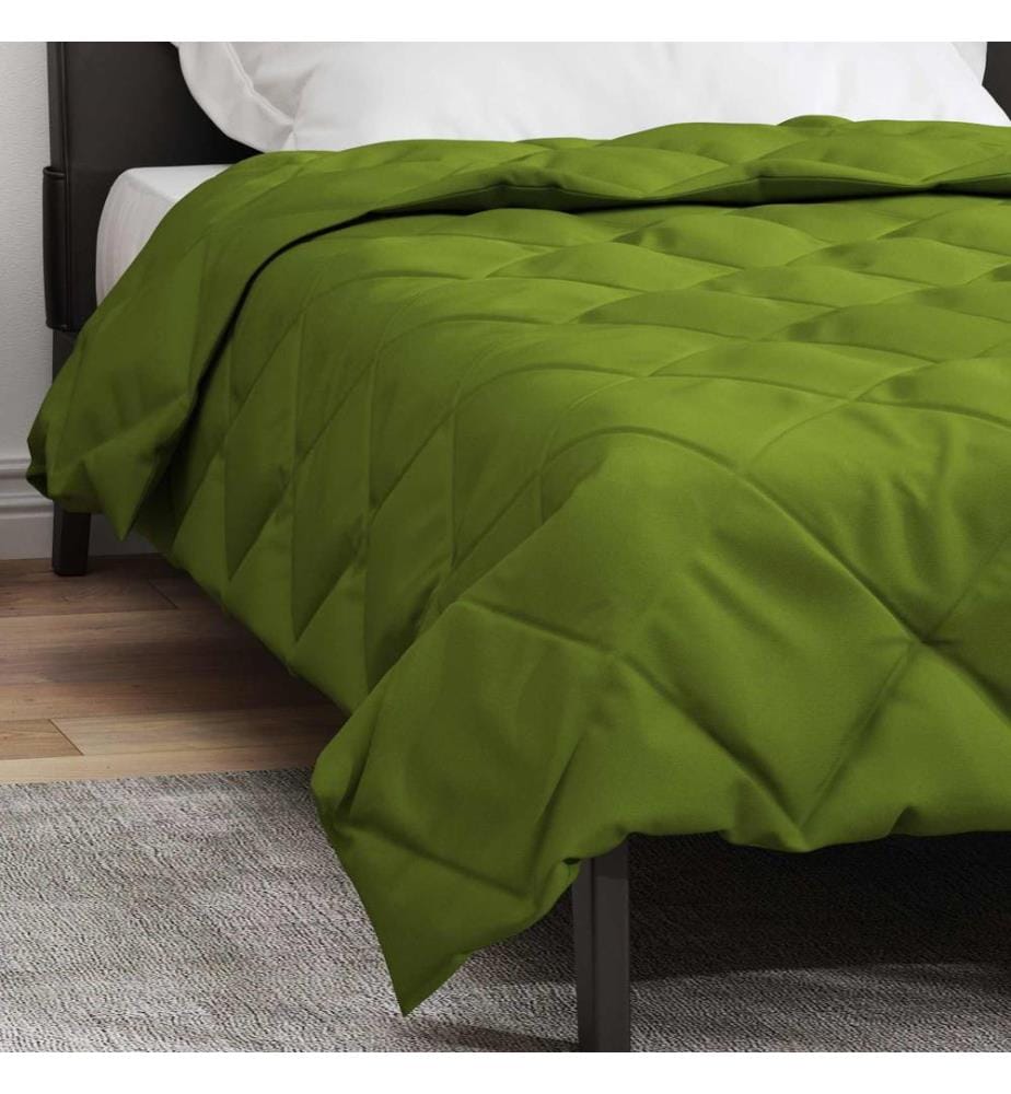 Duvet complet toute l'année Vert 220 x 140 cm Microfibre