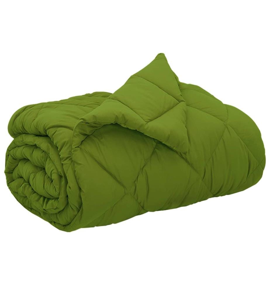 Duvet complet toute l'année Vert 220 x 240 cm Microfibre