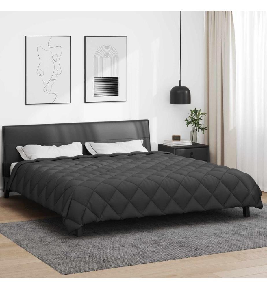 Winterbettdecke Anthrazit 200 x 200 cm Microfiber
