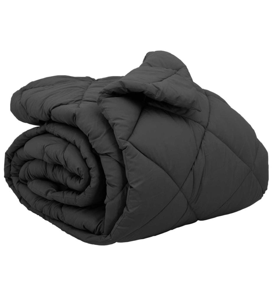 Winterbettdecke Anthrazit 240 x 200 cm Microfiber