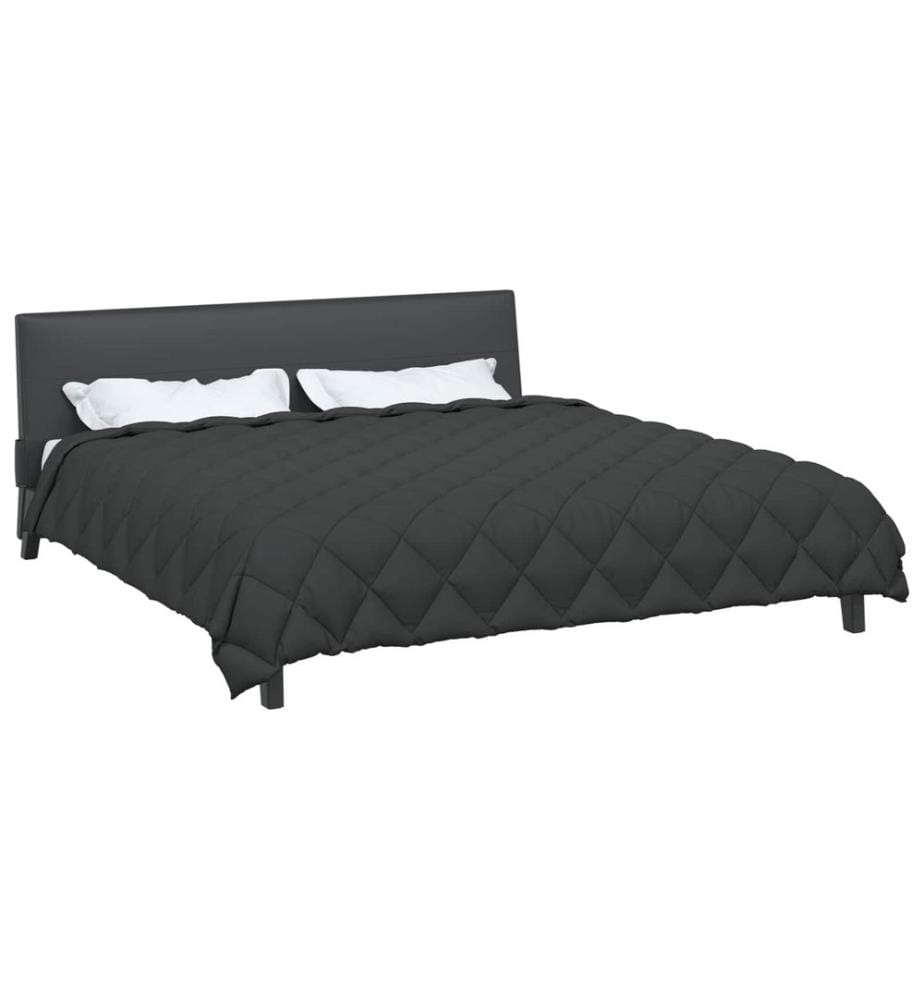 Winterbettdecke Anthrazit 220 x 260 cm Microfiber