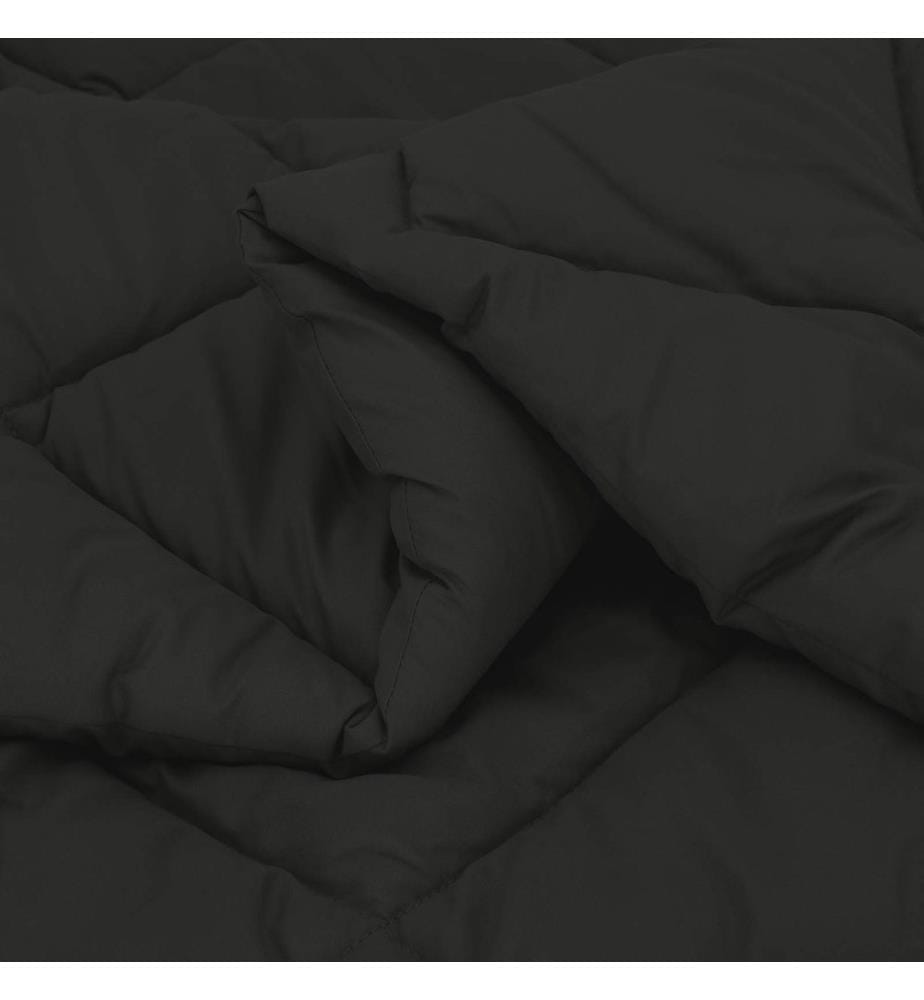 Winterbettdecke Schwarz 200 x 155 cm Microfiber
