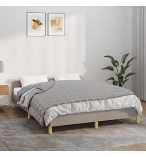 Gewichtsdecke Grau 140x200 cm 10 kg Stoff
