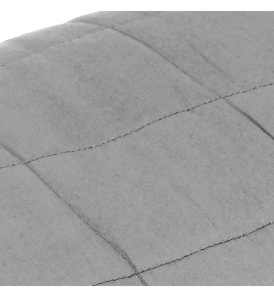 Gewichtsdecke Grau 140x200 cm 10 kg Stoff