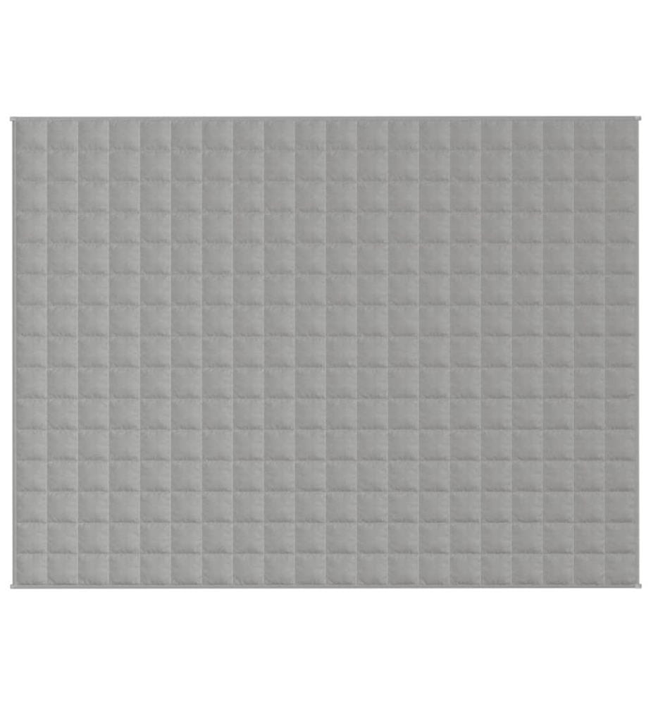 Gewichtsdecke Grau 152x203 cm 11 kg Stoff
