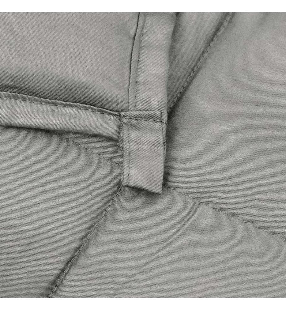 Gewichtsdecke Grau 152x203 cm 11 kg Stoff