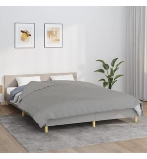 Gewichtsdecke Grau 200x220 cm 9 kg Stoff