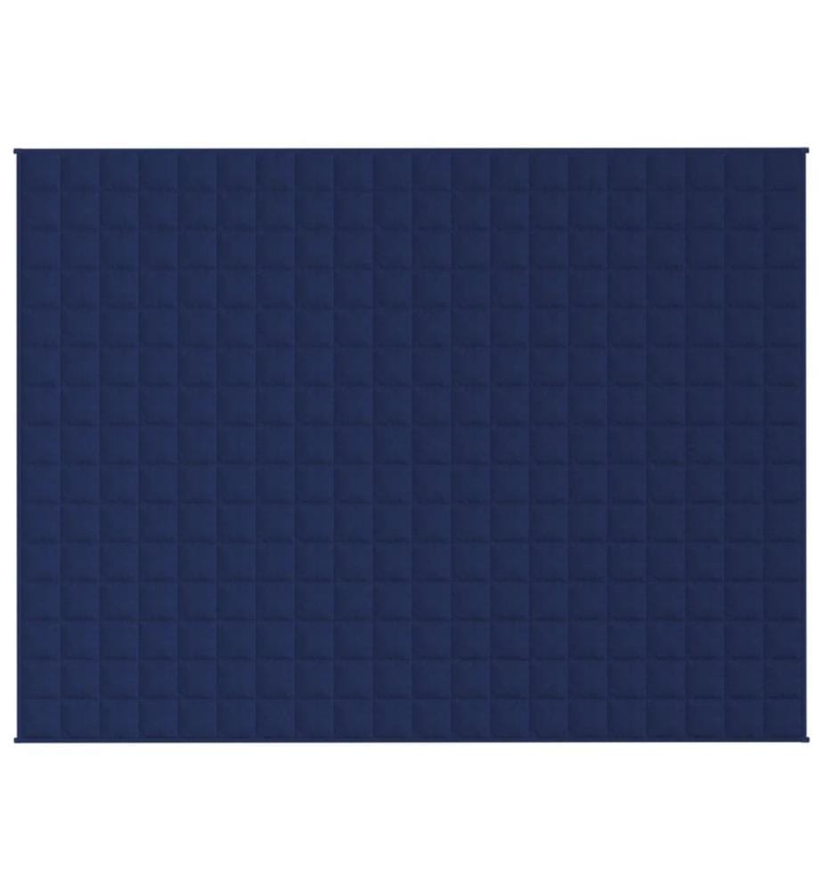 Gewichtsdecke Blau 152x203 cm 11 kg Stoff