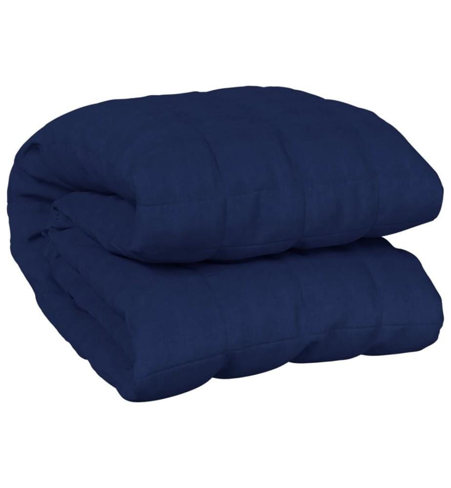 Gewichtsdecke Blau 200x220 cm 9 kg Stoff