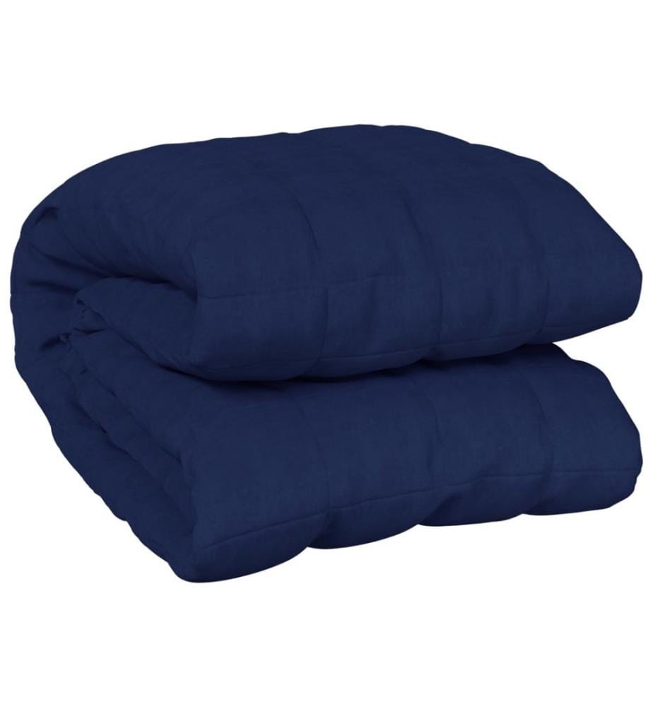 Gewichtsdecke Blau 200x220 cm 13 kg Stoff
