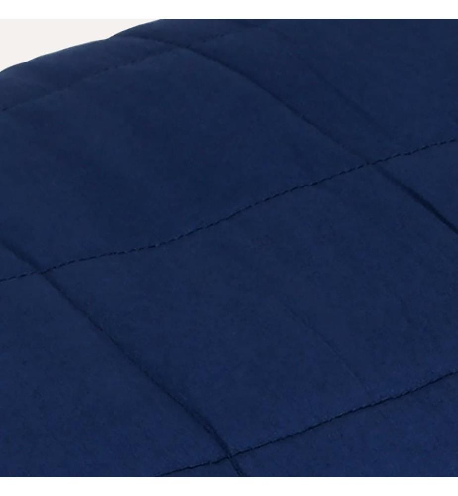 Gewichtsdecke Blau 200x220 cm 13 kg Stoff