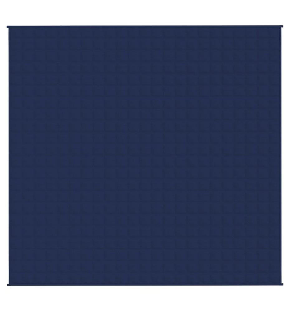 Gewichtsdecke Blau 220x230 cm 15 kg Stoff