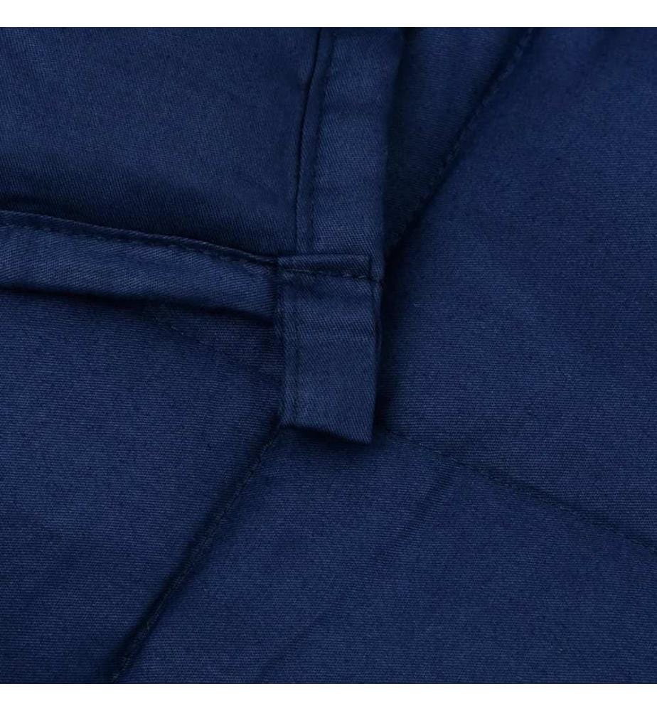 Gewichtsdecke Blau 220x230 cm 15 kg Stoff