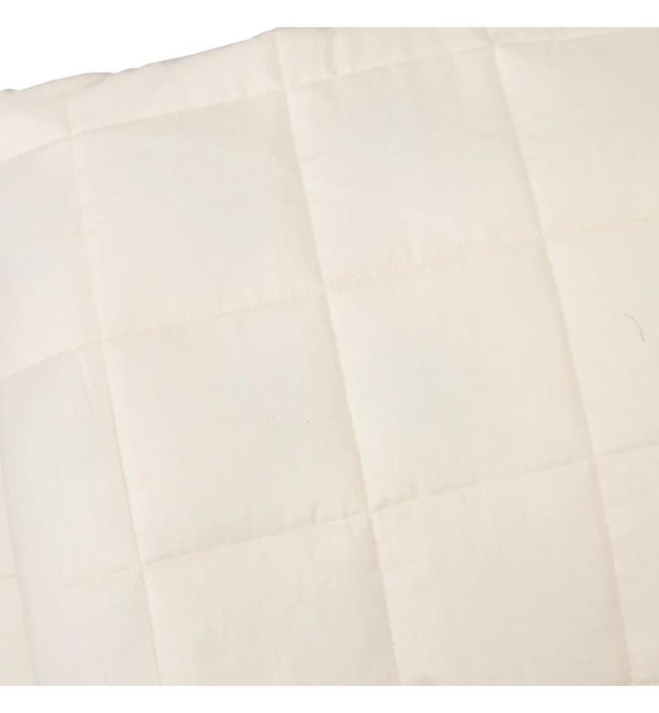 Gewichtsdecke Hellcreme 137x200 cm 6 kg Stoff