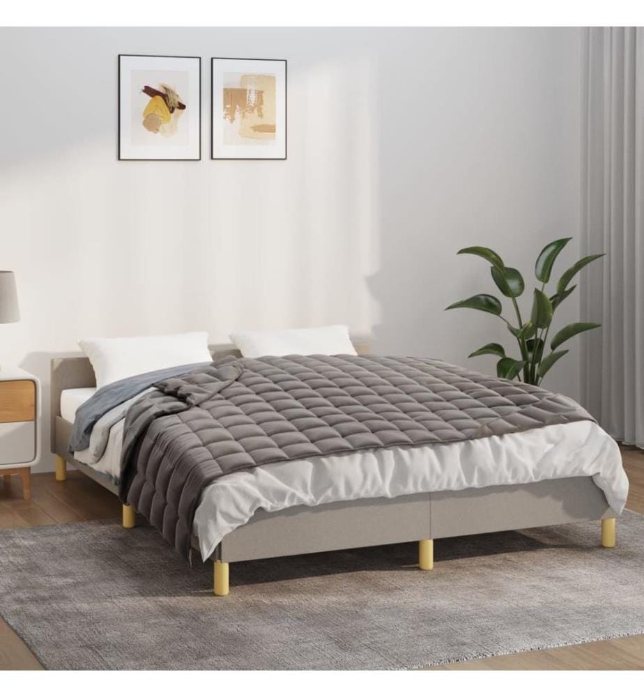 Gewichtsdecke Grau 137x200 cm 6 kg Stoff