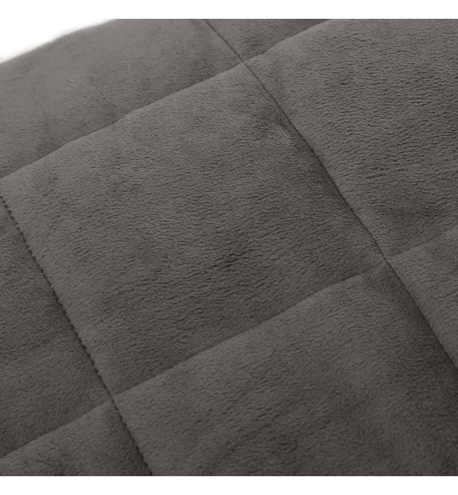 Couverture lestée Gris 137x200 cm 10 kg Tissu