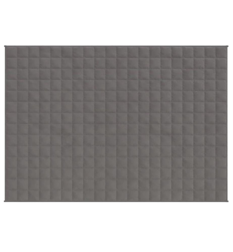 Gewichtsdecke Grau 152x203 cm 11 kg Stoff