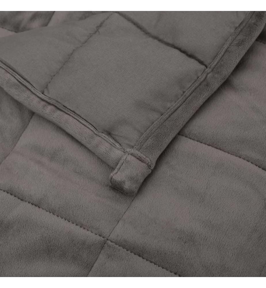 Gewichtsdecke Grau 200x220 cm 13 kg Stoff
