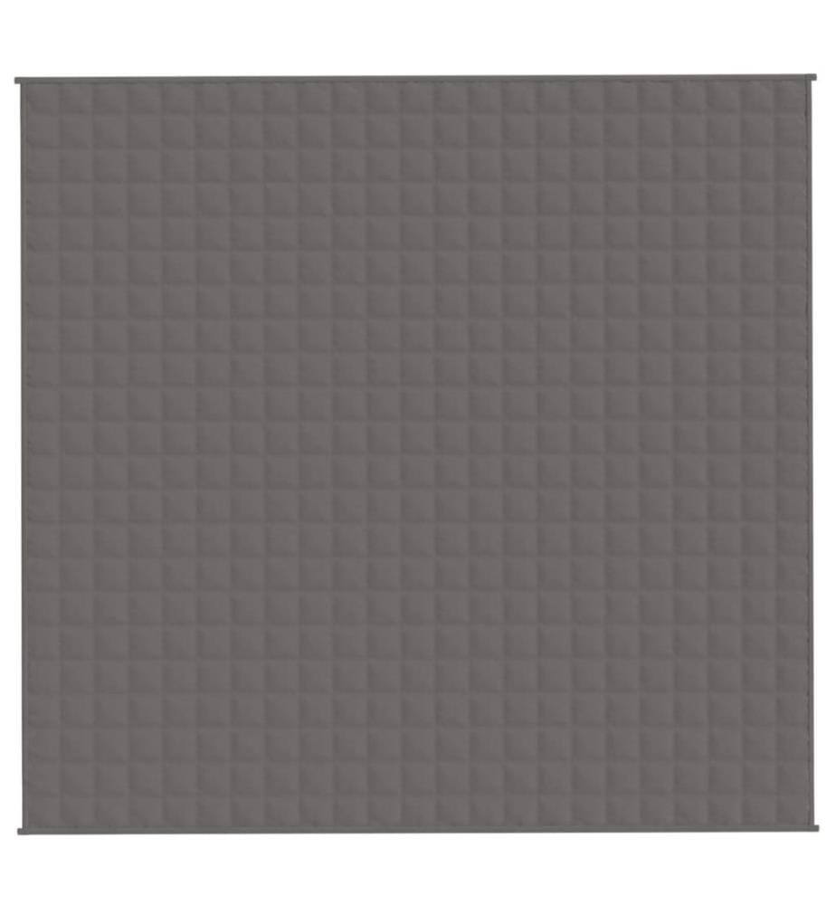 Gewichtsdecke Grau 220x230 cm 15 kg Stoff