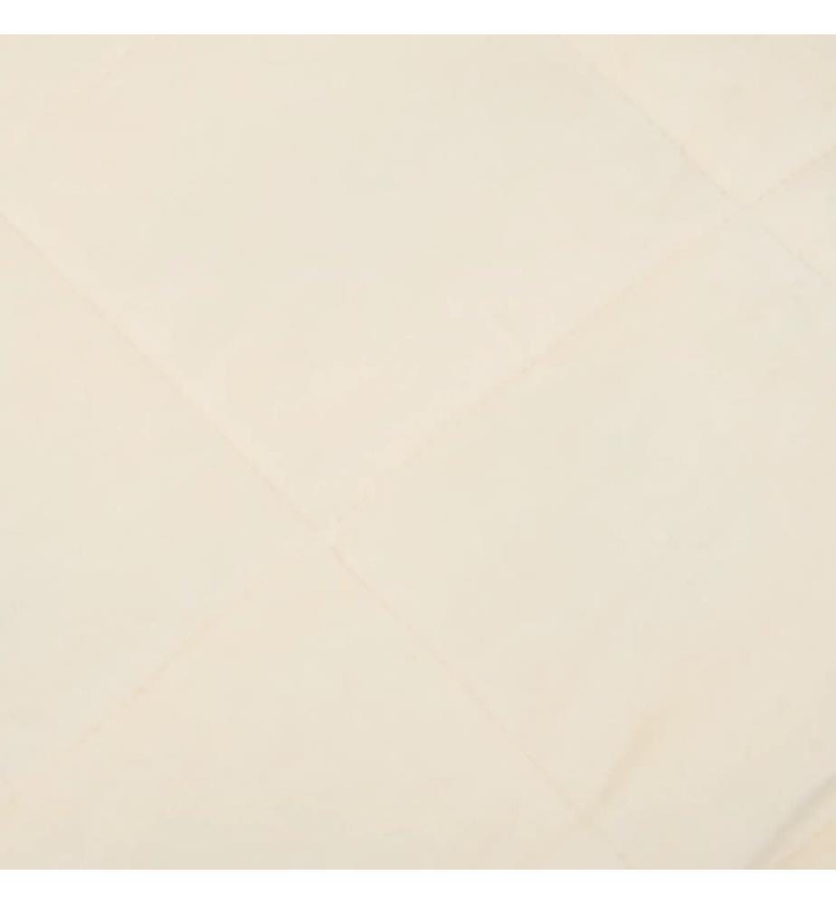 Gewichtsdecke Hellcreme 135x200 cm 10 kg Stoff