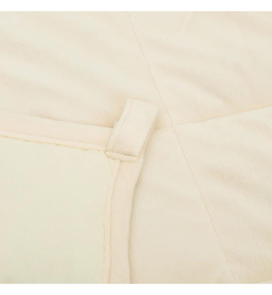 Gewichtsdecke Hellcreme 152x203 cm 11 kg Stoff