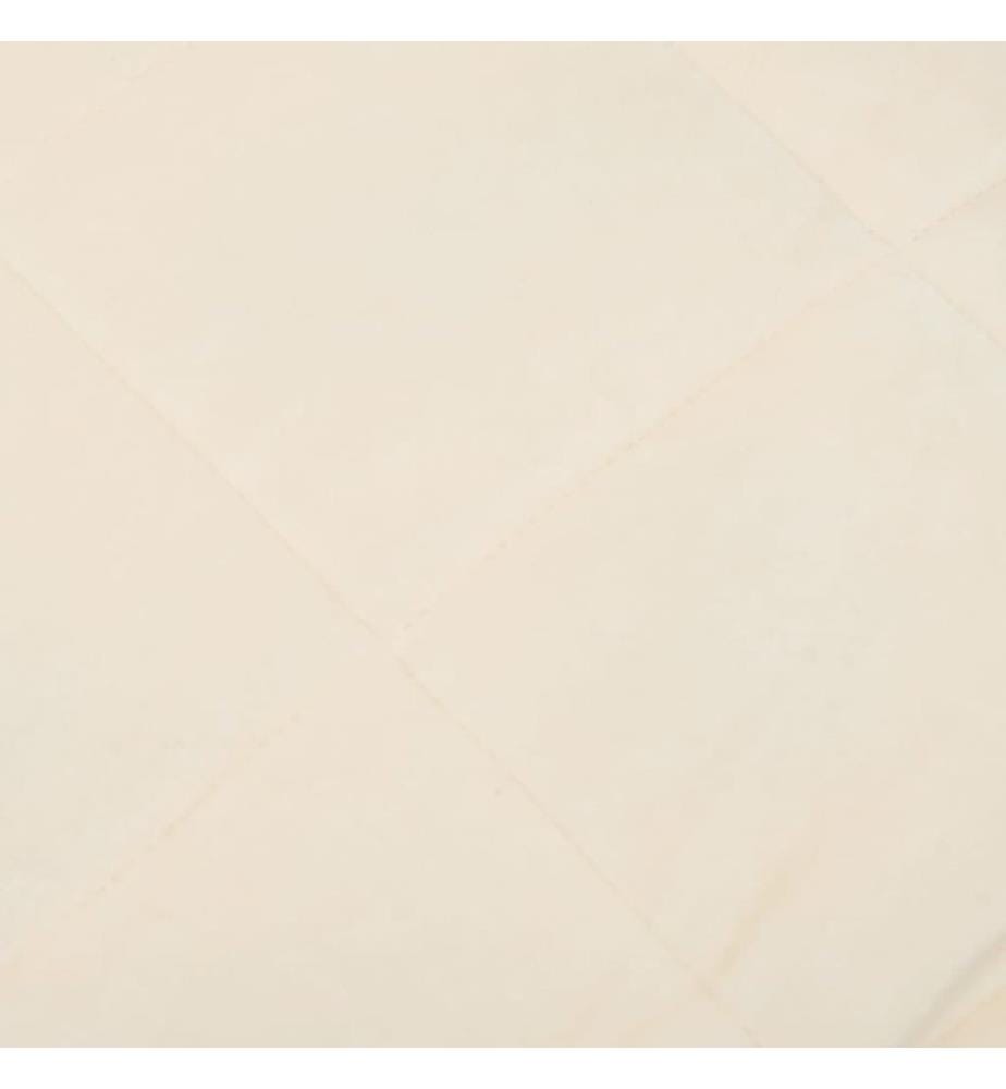 Gewichtsdecke Hellcreme 200x220 cm 9 kg Stoff