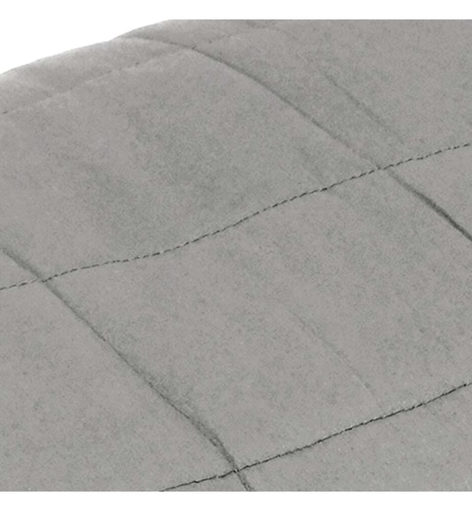 Couverture lestée Gris 155x220 cm 7 kg Tissu