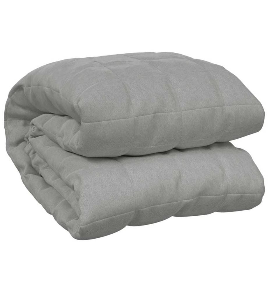 Gewichtsdecke Grau 200x225 cm 9 kg Stoff