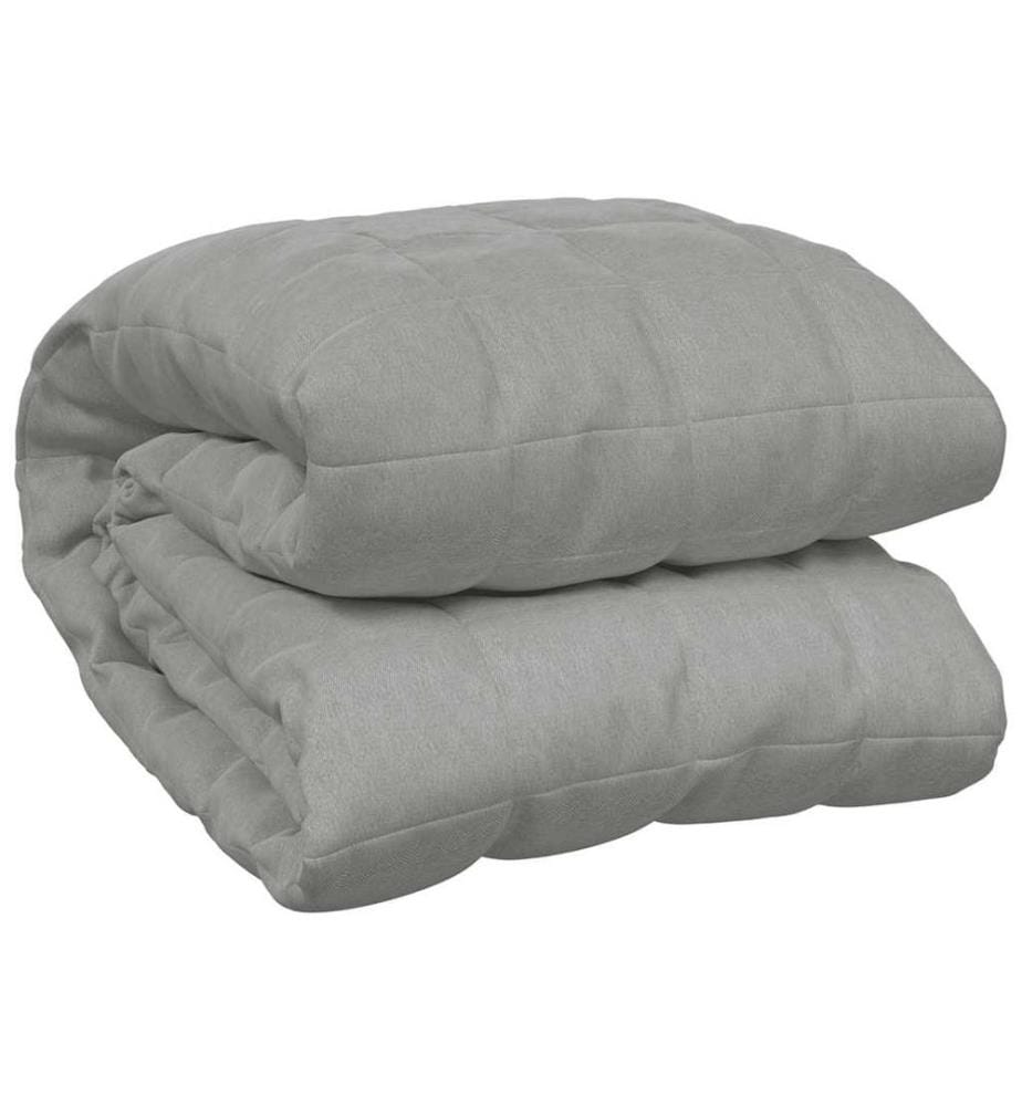 Gewichtsdecke Grau 200x225 cm 13 kg Stoff