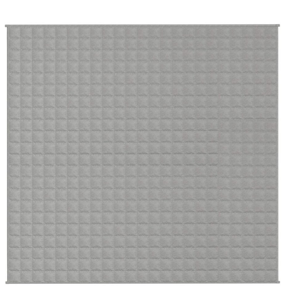 Gewichtsdecke Grau 220x235 cm 15 kg Stoff