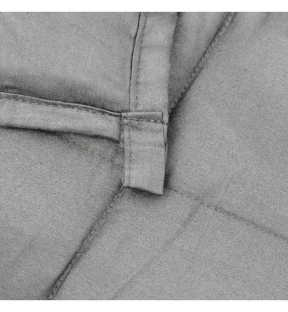 Gewichtsdecke Grau 220x235 cm 15 kg Stoff
